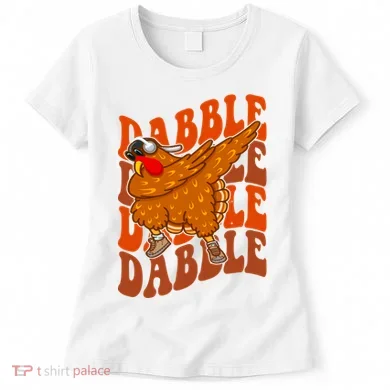Dabble Dab Turkey Thanksgiving Women's T-Shirt