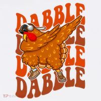 Dabble Dab Turkey Thanksgiving Women's T-Shirt thumb 6
