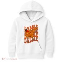 Dabble Dab Turkey Thanksgiving Kids Hoodie thumb 0