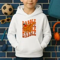 Dabble Dab Turkey Thanksgiving Kids Hoodie thumb 2