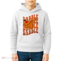 Dabble Dab Turkey Thanksgiving Kids Hoodie thumb 4