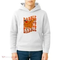 Dabble Dab Turkey Thanksgiving Kids Hoodie thumb 4