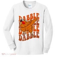 Dabble Dab Turkey Thanksgiving Kids Long Sleeve Shirt thumb 0