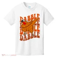 Dabble Dab Turkey Thanksgiving Kids T-Shirt thumb 0