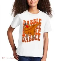 Dabble Dab Turkey Thanksgiving Kids T-Shirt thumb 2