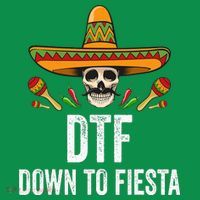 DTF Down To Fiesta Funny Mexican Skull Cinco De Mayo Toddler Hoodie thumb 2