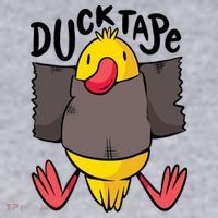 Ducktape Duck Trap Funny Duct Tape Women's Racerback Cropped Tank thumb 2