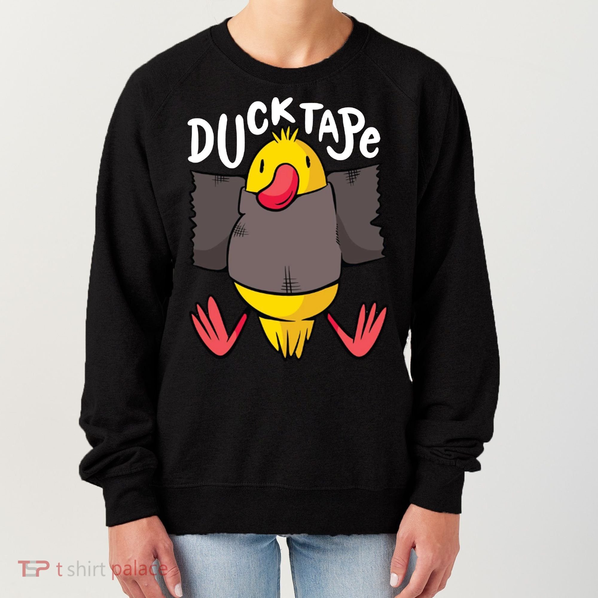 Ducktape Duck Trap Funny Duct Tape Women's Sweatshirt