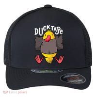 Ducktape Duck Trap Funny Duct Tape Flexfit Unipanel Trucker Cap thumb 0