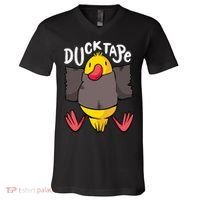 Ducktape Duck Trap Funny Duct Tape V-Neck T-Shirt thumb 0