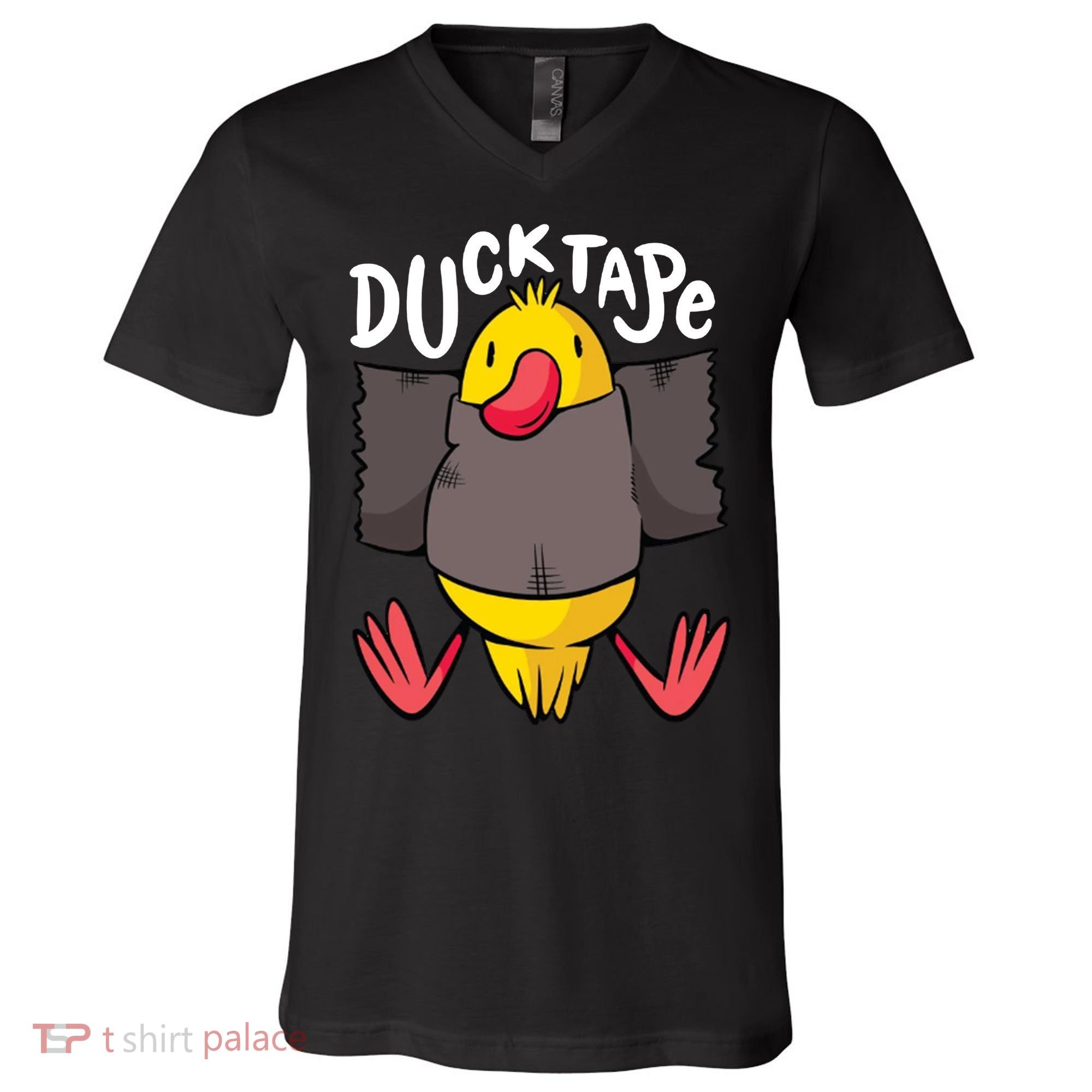 Ducktape Duck Trap Funny Duct Tape V-Neck T-Shirt
