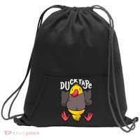 Ducktape Duck Trap Funny Duct Tape Sweatshirt Cinch Pack Bag thumb 0