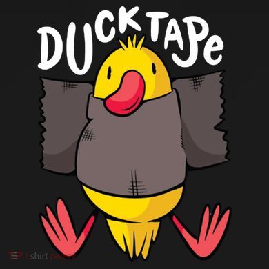 Ducktape Duck Trap Funny Duct Tape Button