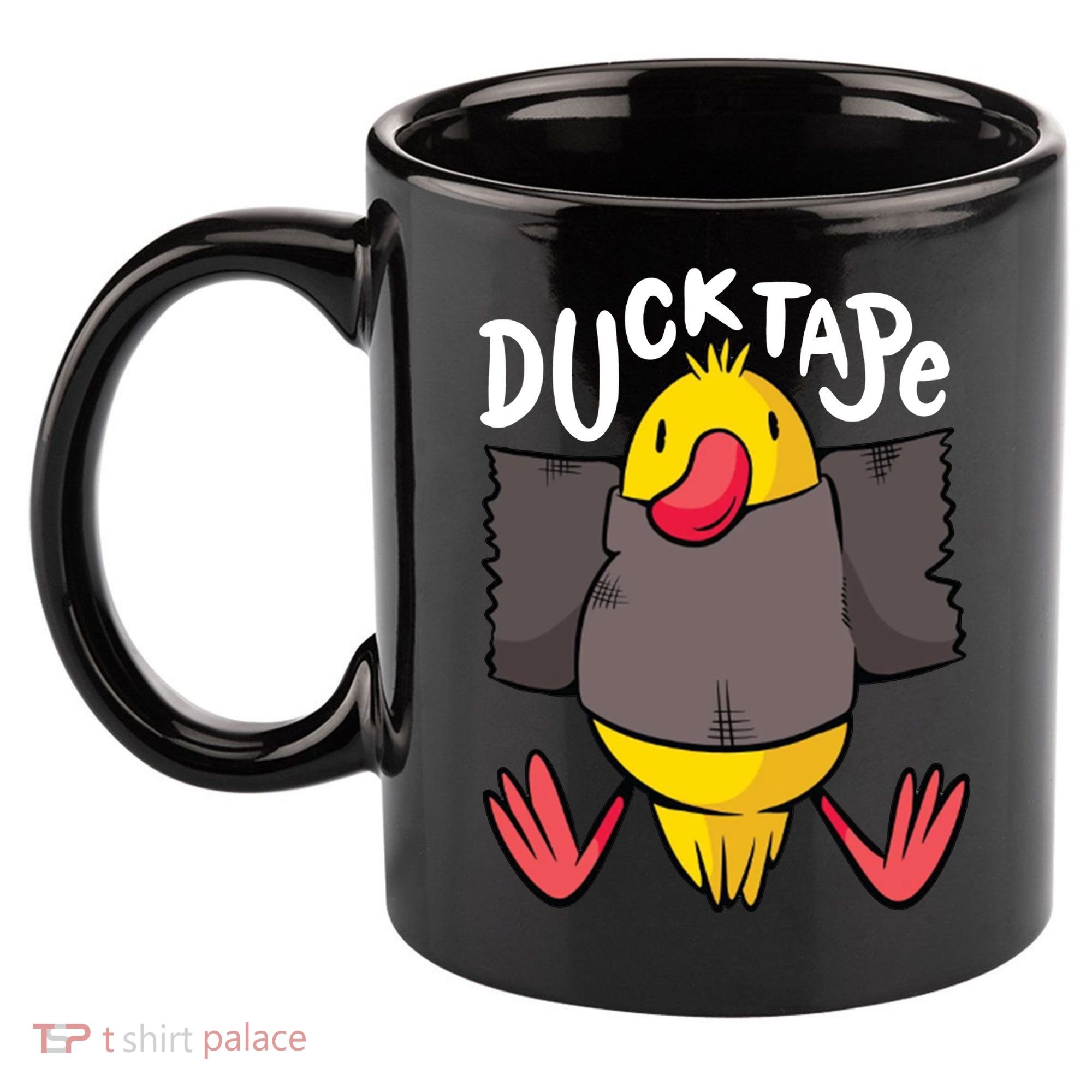 Ducktape Duck Trap Funny Duct Tape 11oz C Handle Ceramic Mug