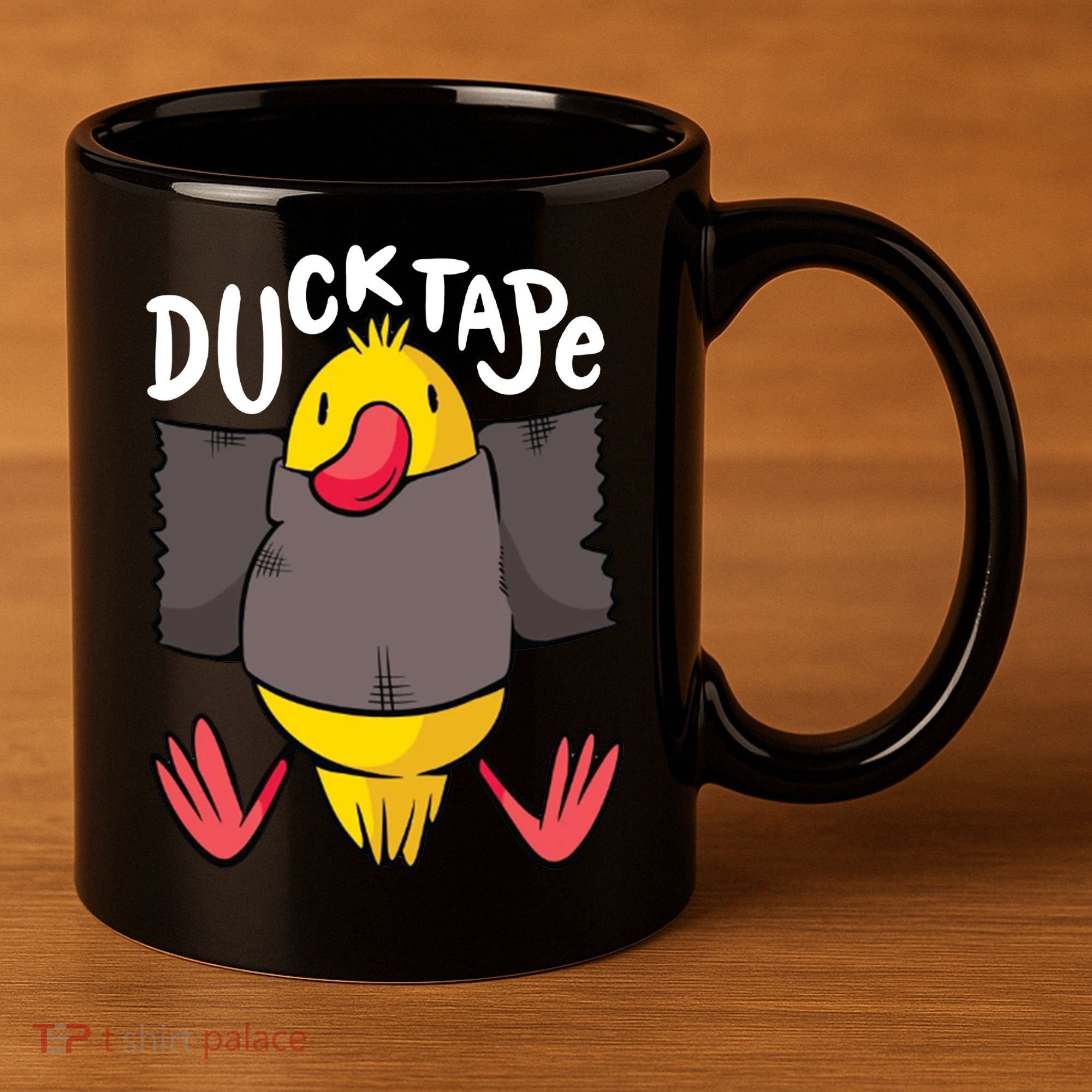 Ducktape Duck Trap Funny Duct Tape 11oz C Handle Ceramic Mug