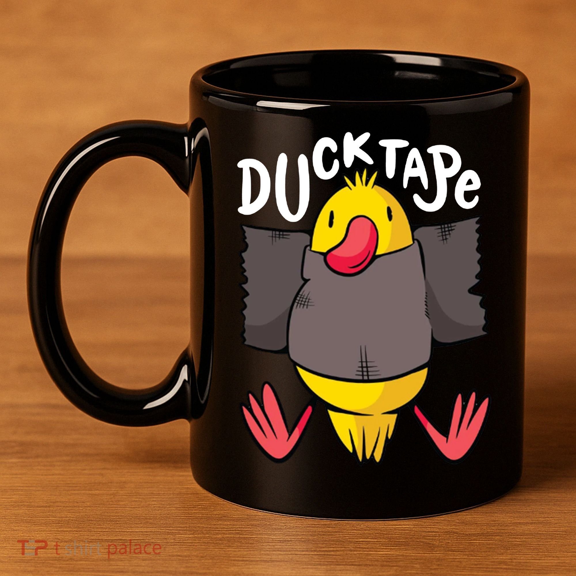 Ducktape Duck Trap Funny Duct Tape 11oz C Handle Ceramic Mug
