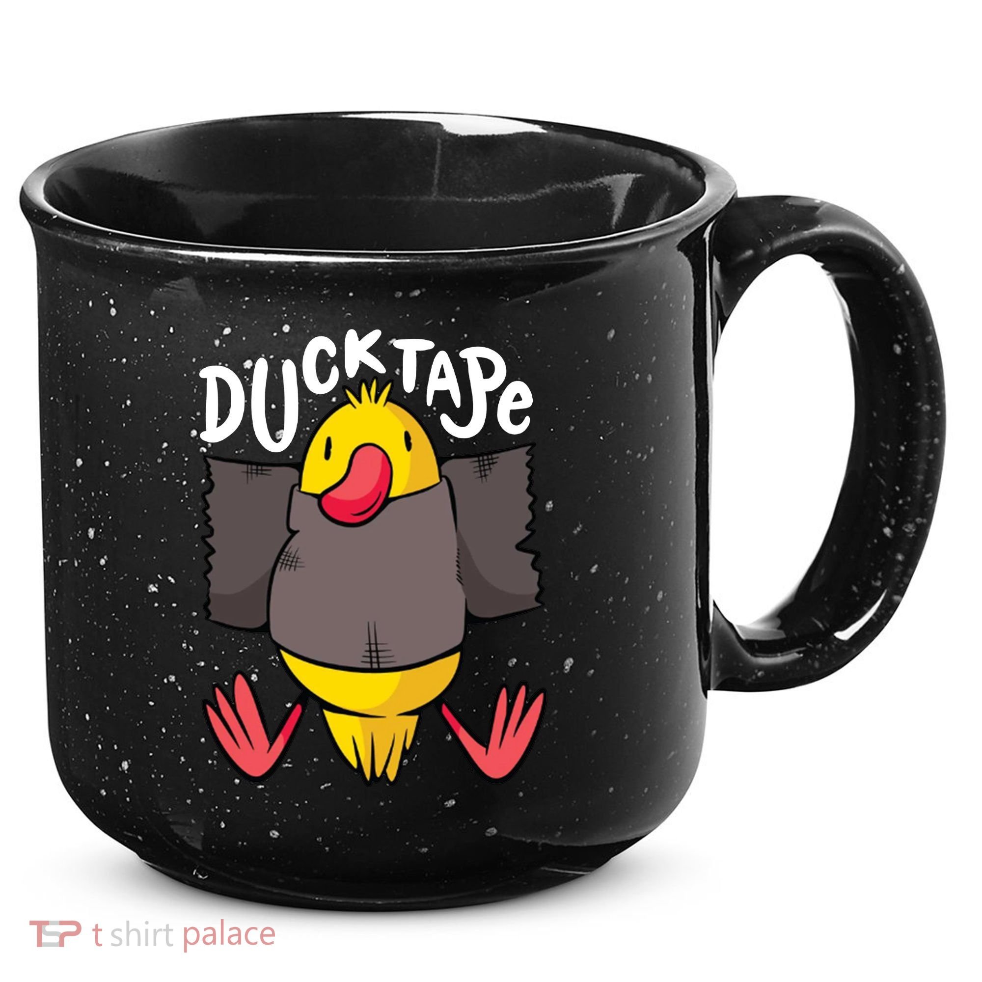 Ducktape Duck Trap Funny Duct Tape 15oz Campfire Ceramic Mug