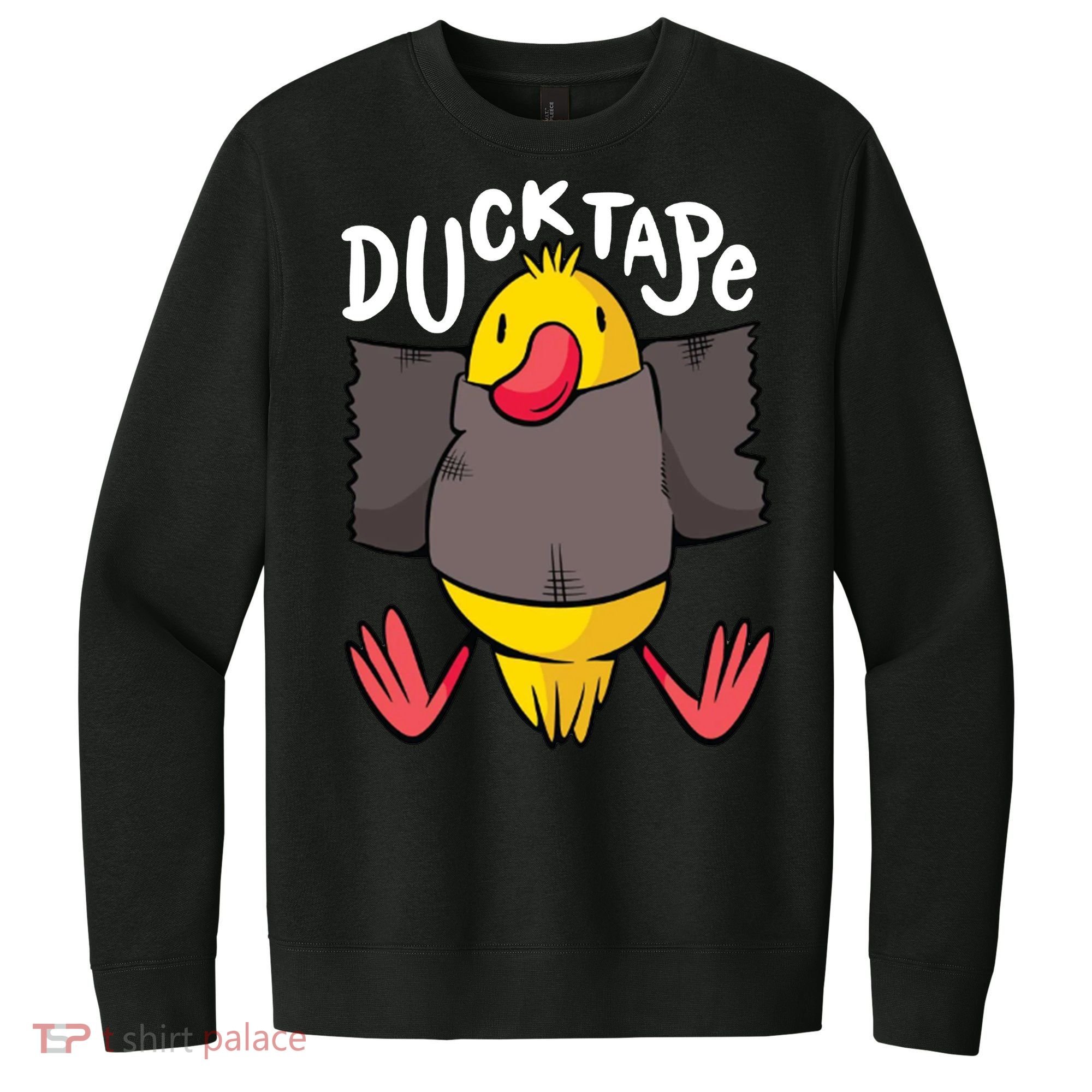 Ducktape Duck Trap Funny Duct Tape V.I.T. Fleece Crew Sweatshirt