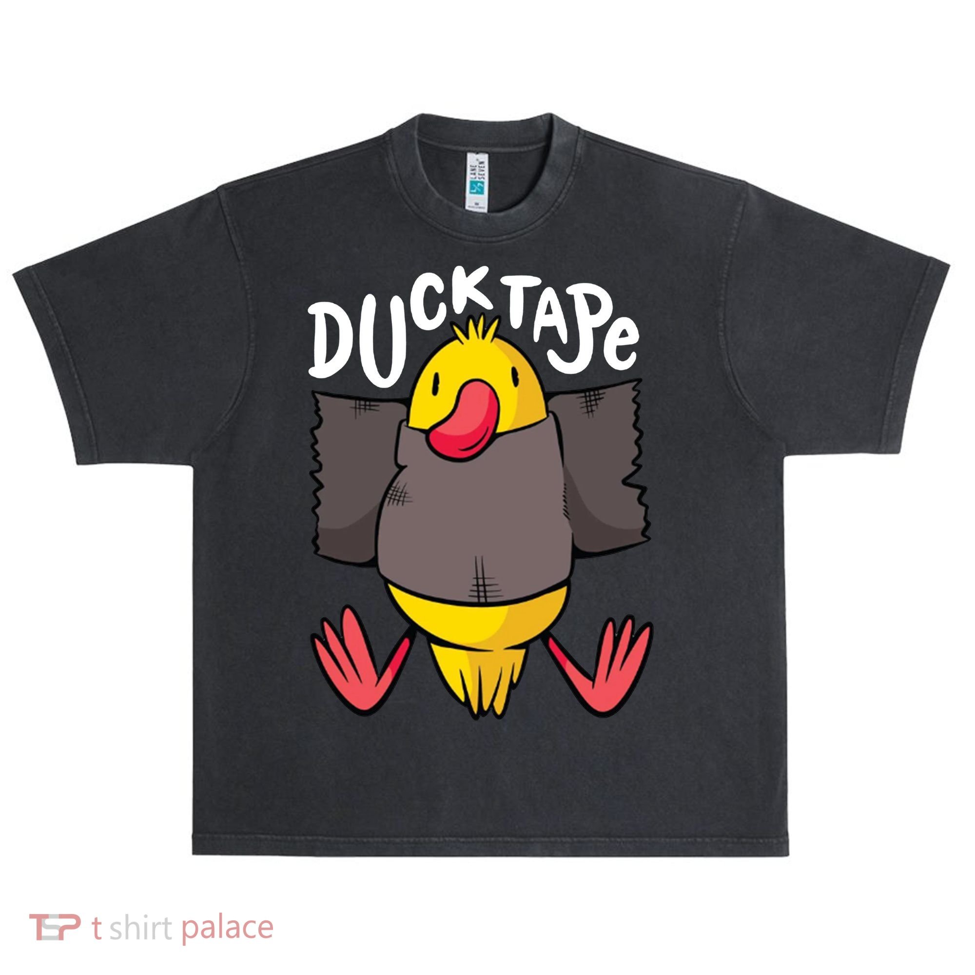 Ducktape Duck Trap Funny Duct Tape Urban Oversized Heavyweight T-Shirt