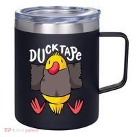 Ducktape Duck Trap Funny Duct Tape 12oz Stainless Steel Coffee Mug thumb 0