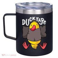 Ducktape Duck Trap Funny Duct Tape 12oz Stainless Steel Coffee Mug thumb 2