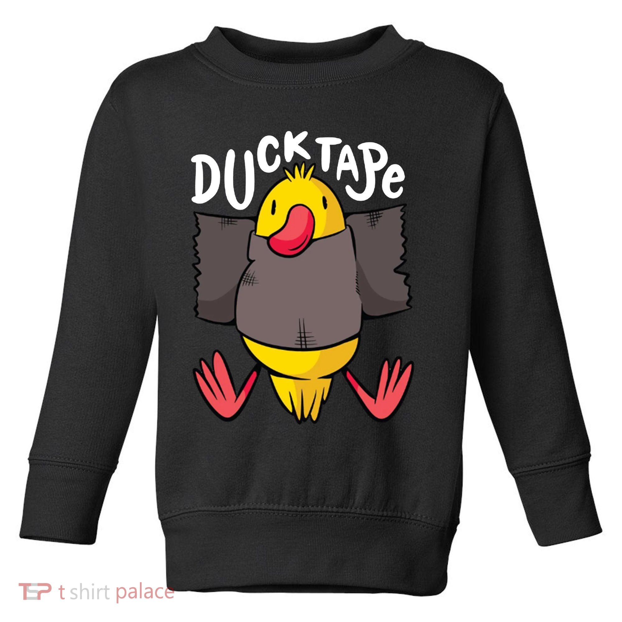 Ducktape Duck Trap Funny Duct Tape Toddler Sweatshirt