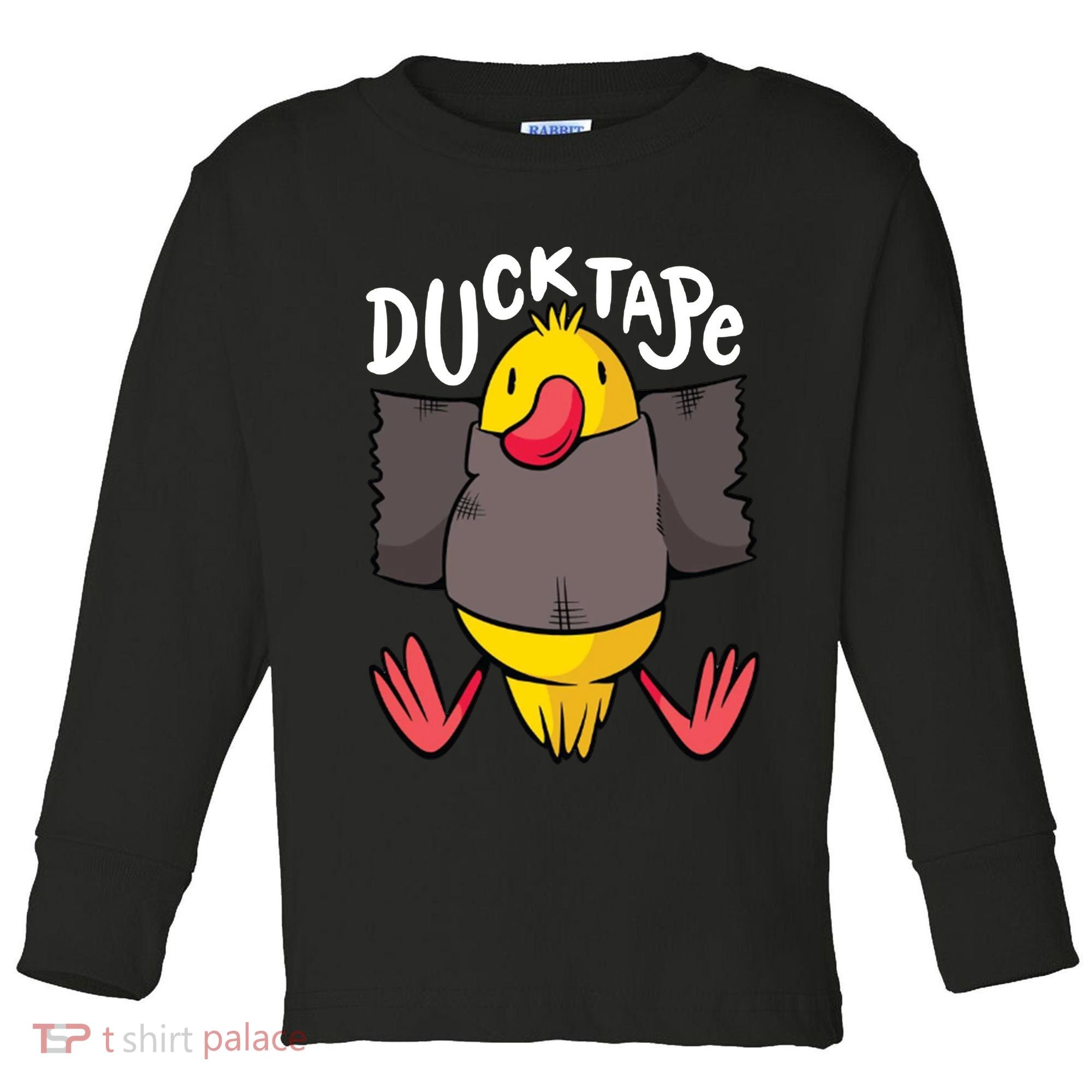 Ducktape Duck Trap Funny Duct Tape Toddler Long Sleeve Shirt