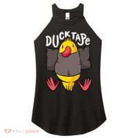 Ducktape Duck Trap Funny Duct Tape Women's Perfect Tri Rocker Tank thumb 0