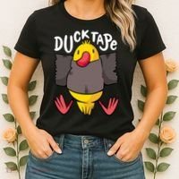 Ducktape Duck Trap Funny Duct Tape Women's T-Shirt thumb 2
