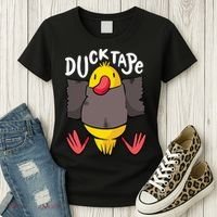 Ducktape Duck Trap Funny Duct Tape Women's T-Shirt thumb 3