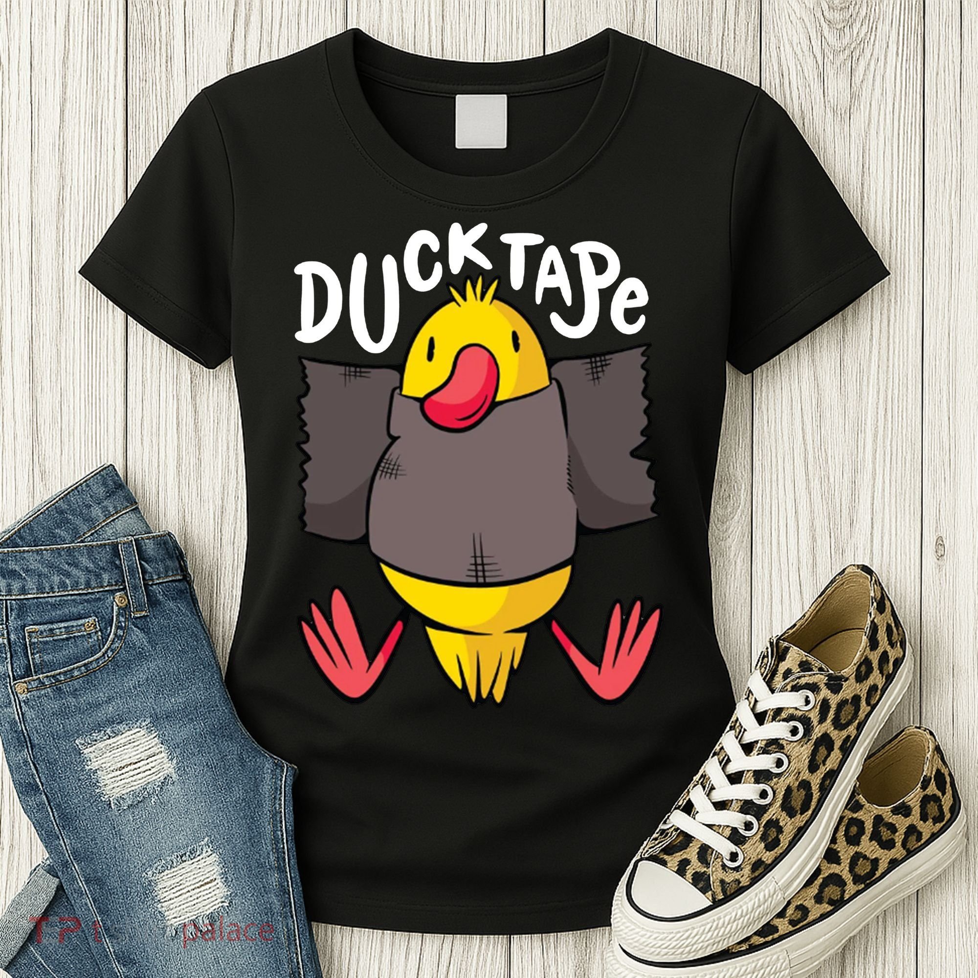 Ducktape Duck Trap Funny Duct Tape Women's T-Shirt