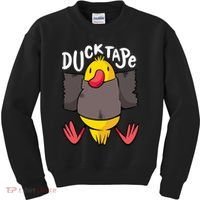 Ducktape Duck Trap Funny Duct Tape Kids Sweatshirt thumb 0
