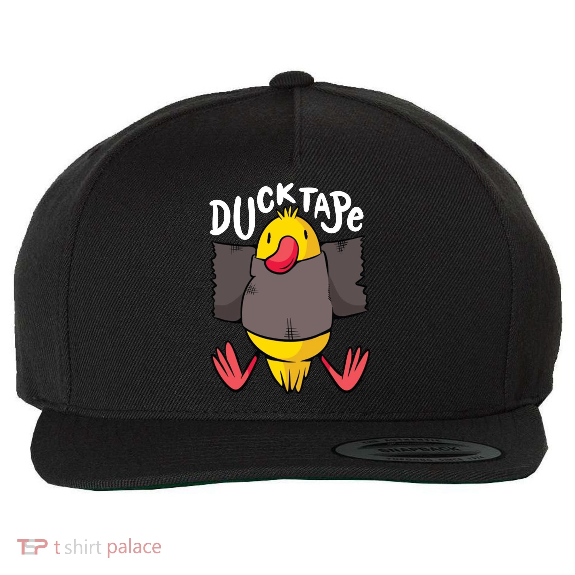 Ducktape Duck Trap Funny Duct Tape Wool Snapback Cap