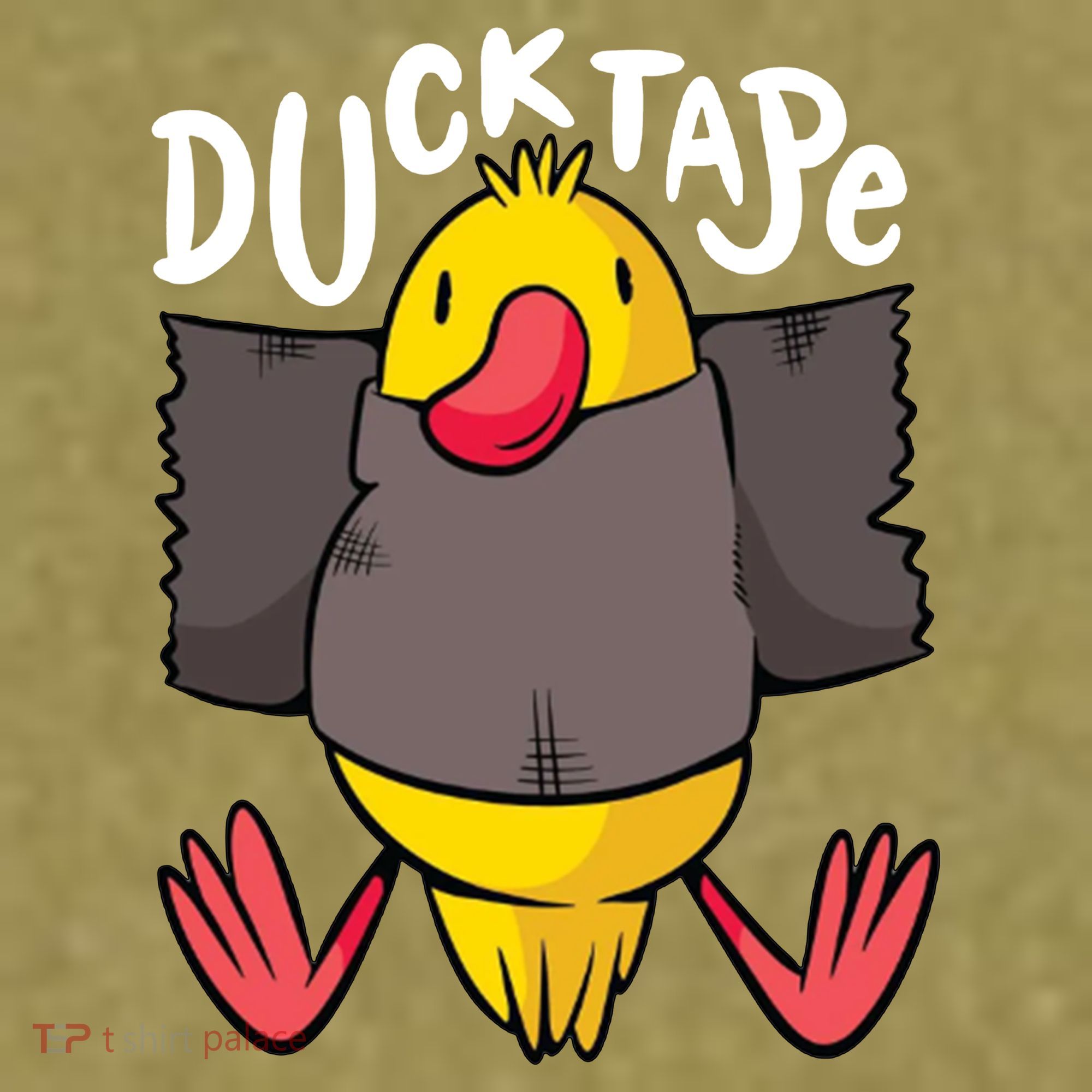 Ducktape Duck Trap Funny Duct Tape Garment-Dyed Women's Muscle Tee