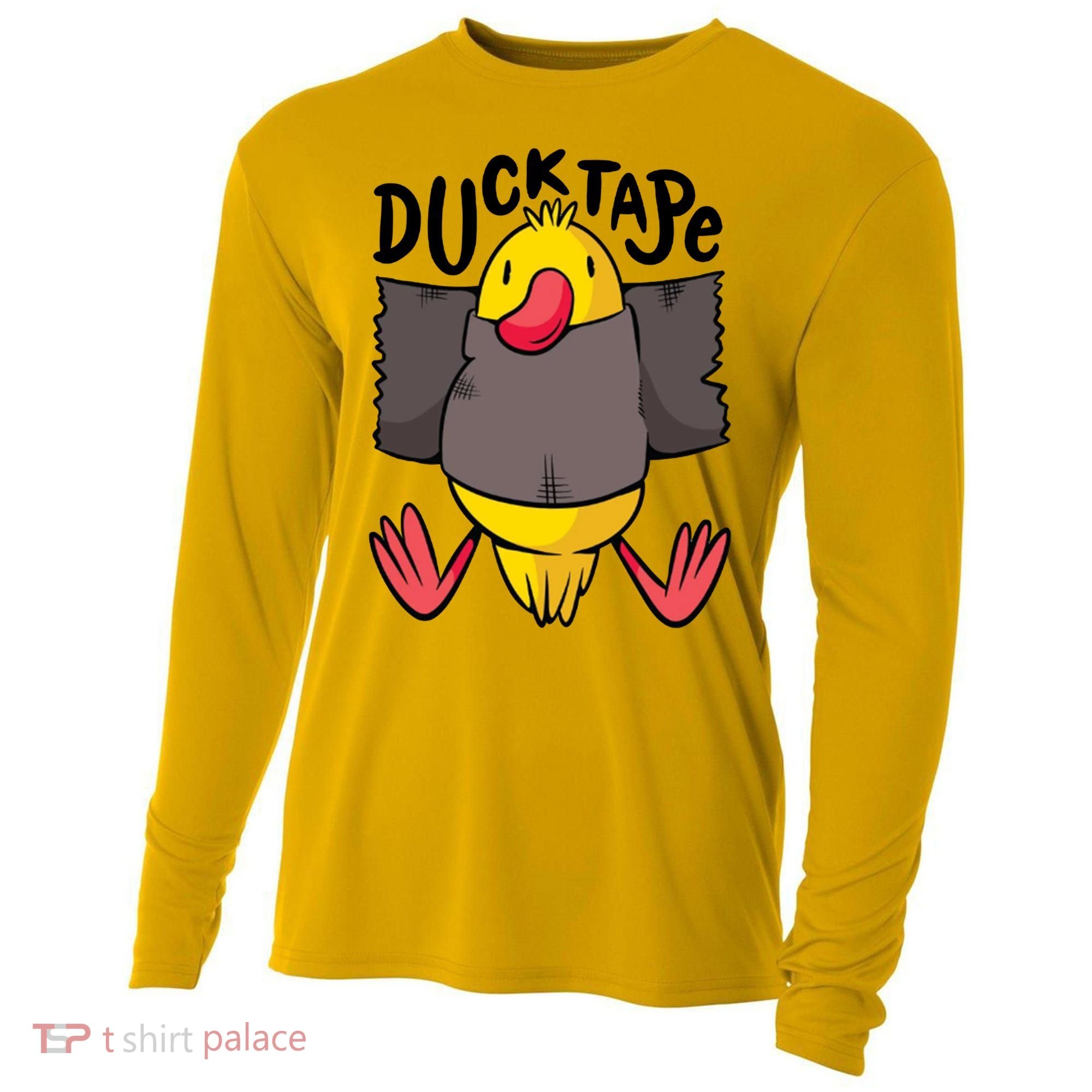 Ducktape Duck Trap Funny Duct Tape Cooling Performance Long Sleeve Crew