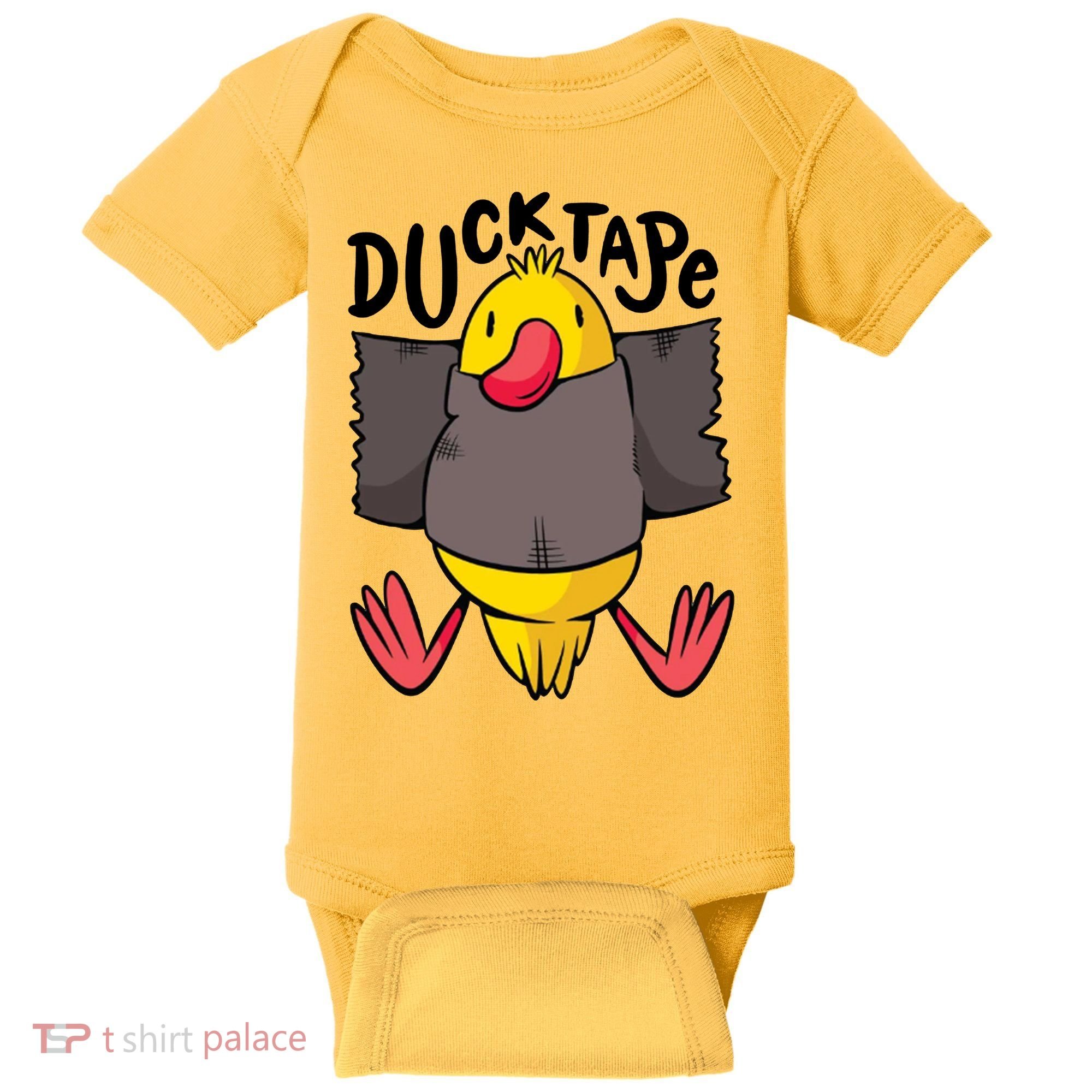 Ducktape Duck Trap Funny Duct Tape Baby Bodysuit