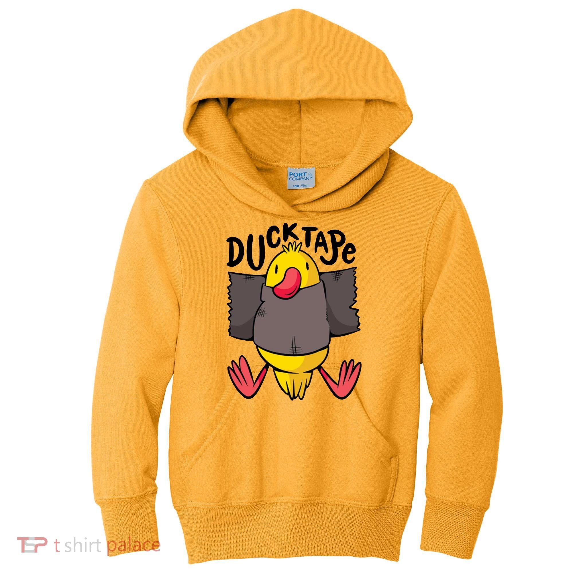 Ducktape Duck Trap Funny Duct Tape Kids Hoodie