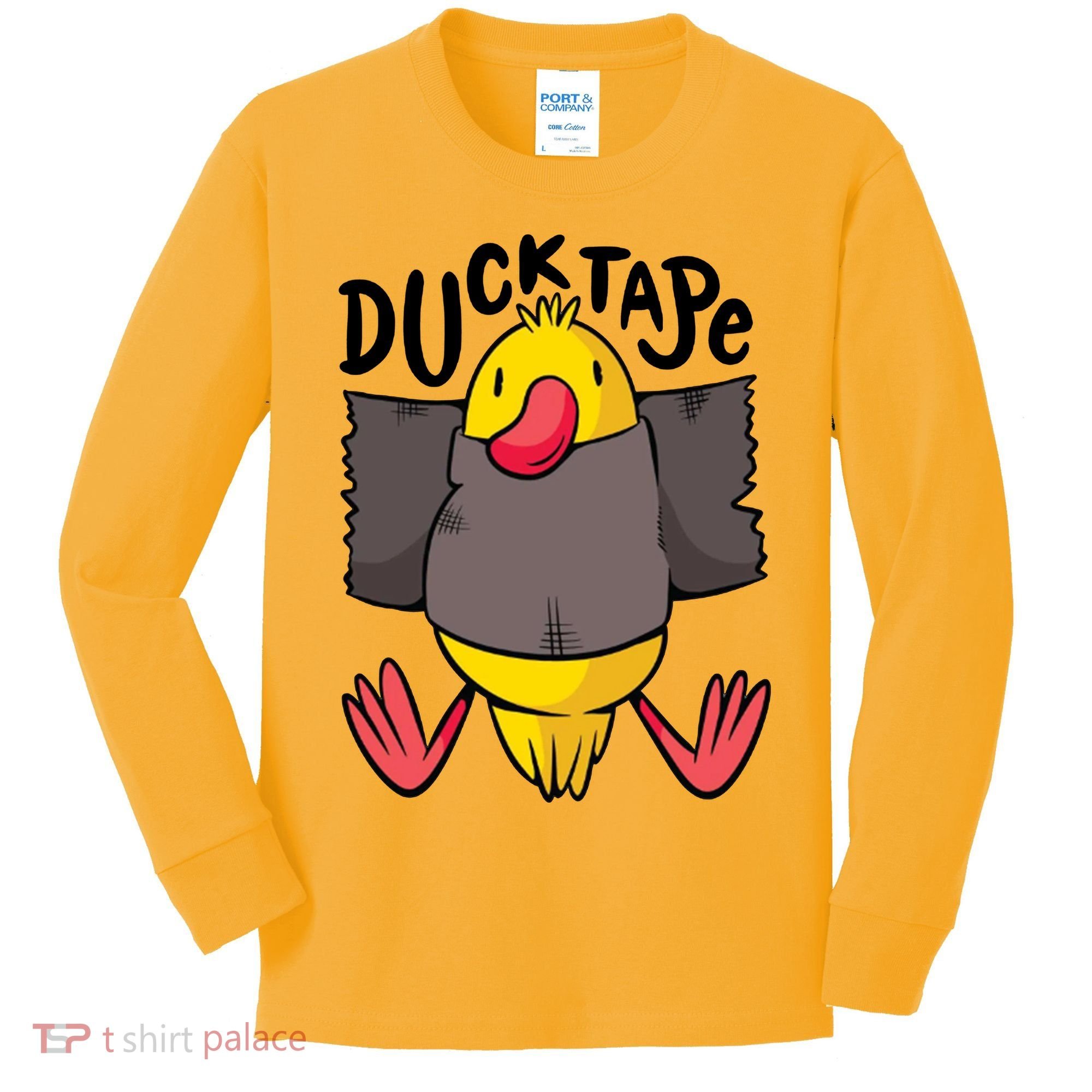 Ducktape Duck Trap Funny Duct Tape Kids Long Sleeve Shirt