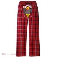 Ducktape Duck Trap Funny Duct Tape Women's Flannel Plaid Pajama Pants thumb 0