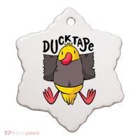 Ducktape Duck Trap Funny Duct Tape Ceramic Ornament thumb 0