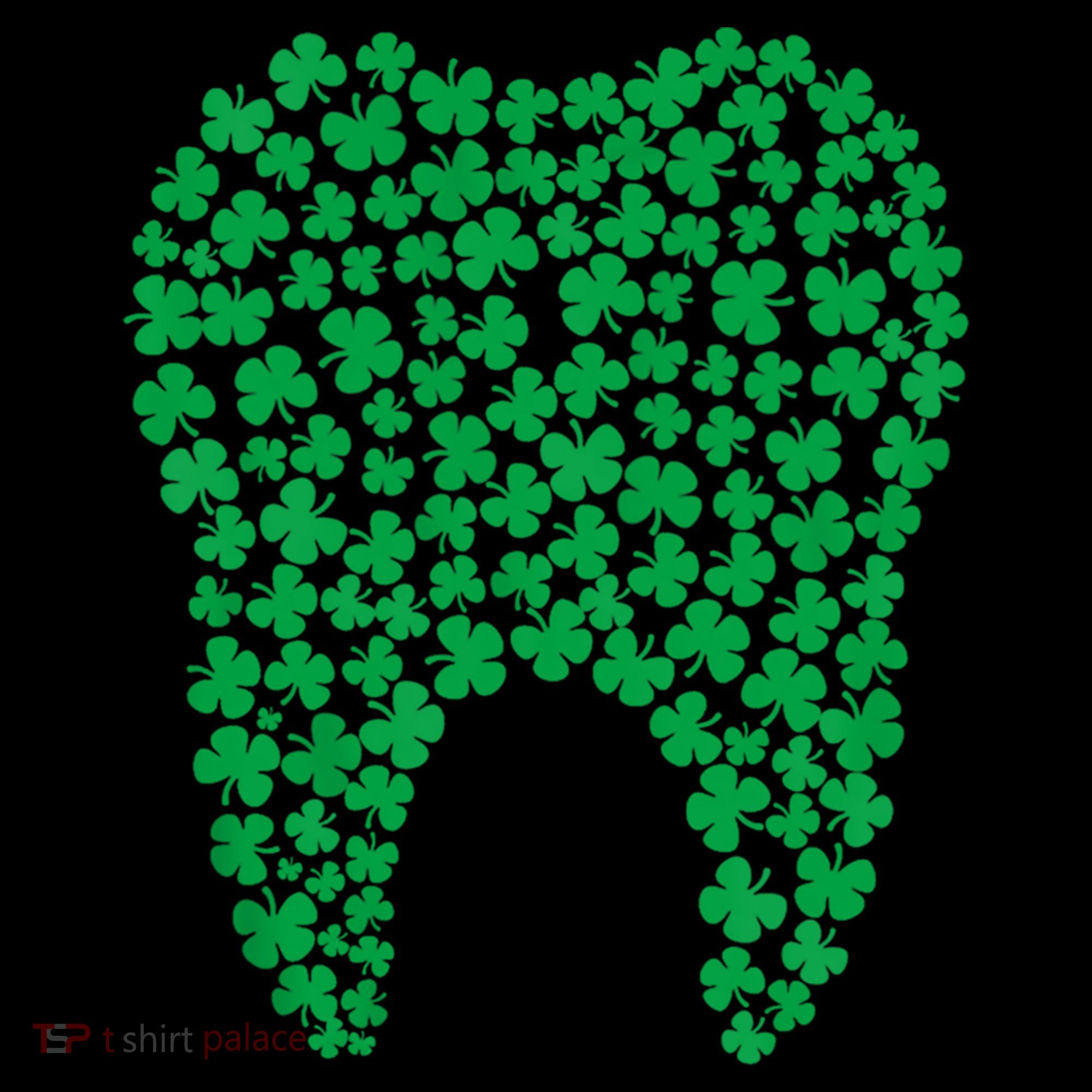 Dental Dentist Tooth Green Shamrocks St PatrickS Day Gift Women's Hoodie