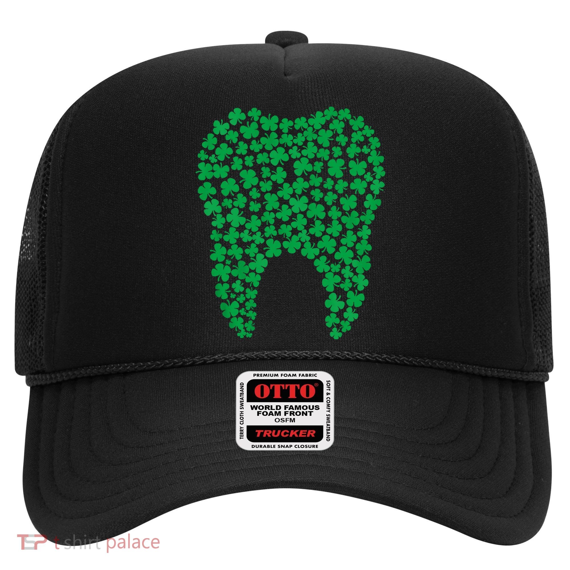 Dental Dentist Tooth Green Shamrocks St PatrickS Day Gift Hat