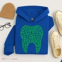 Dental Dentist Tooth Green Shamrocks St PatrickS Day Gift Hoodie thumb 4