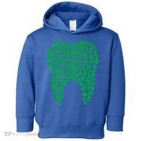 Dental Dentist Tooth Green Shamrocks St PatrickS Day Gift Toddler Hoodie thumb 0