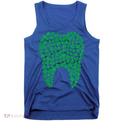 Dental Dentist Tooth Green Shamrocks St PatrickS Day Gift Tank Top