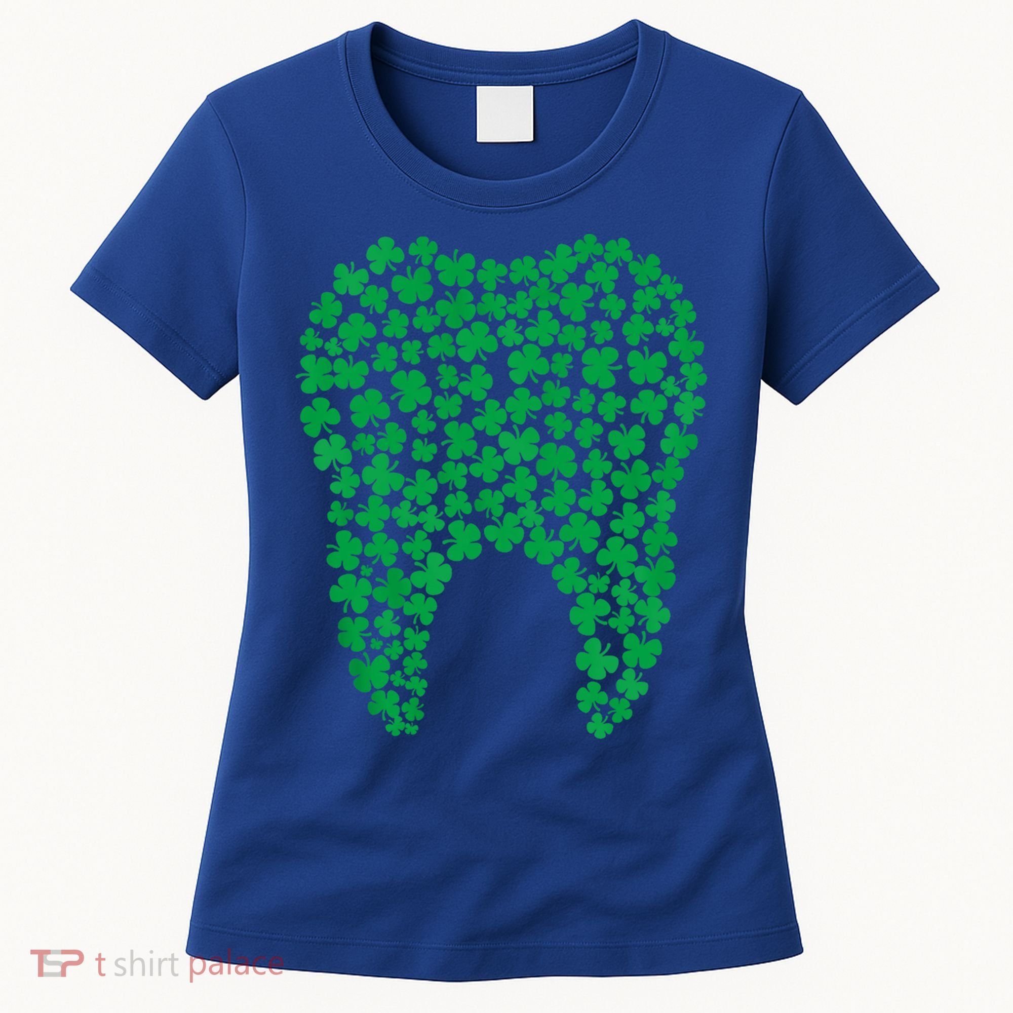 Dental Dentist Tooth Green Shamrocks St PatrickS Day Gift Women's T-Shirt