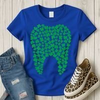 Dental Dentist Tooth Green Shamrocks St PatrickS Day Gift Women's T-Shirt thumb 3