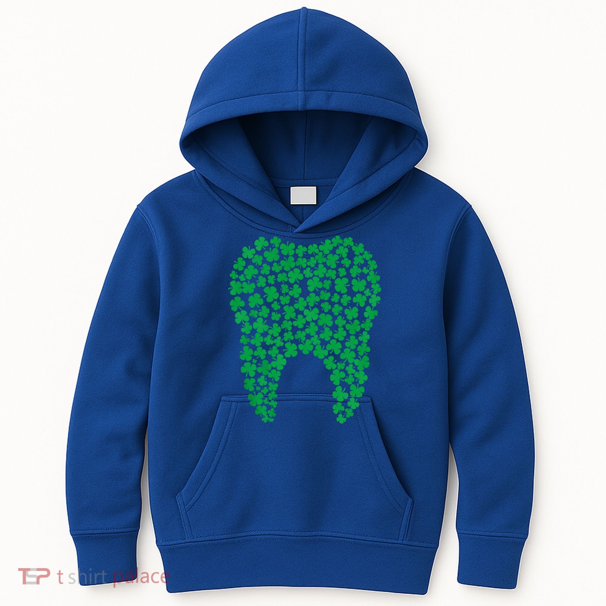 Dental Dentist Tooth Green Shamrocks St PatrickS Day Gift Kids Hoodie