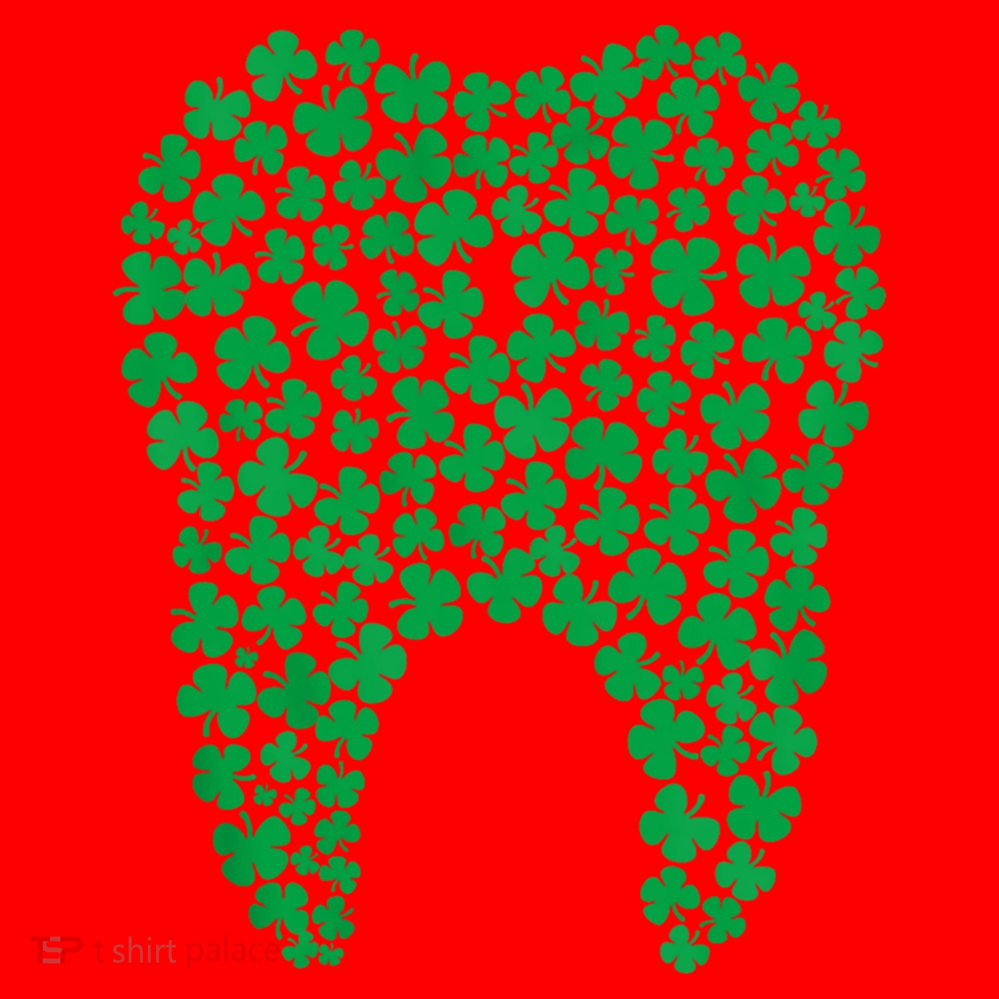 Dental Dentist Tooth Green Shamrocks St PatrickS Day Gift Santa Hat