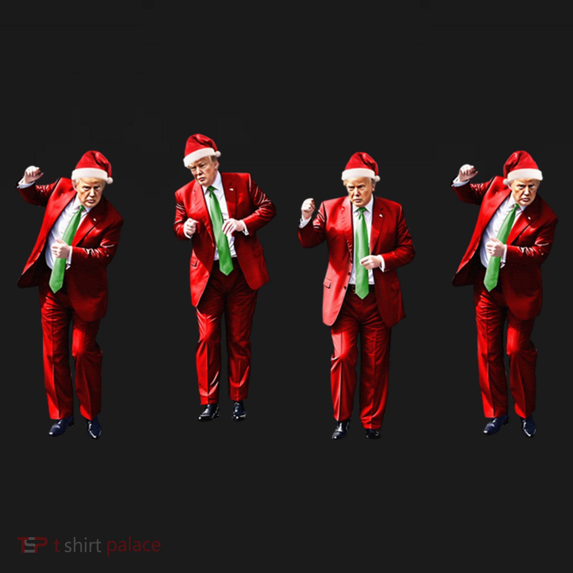 Dancing Donald Trump Santa Christmas Dance Coaster